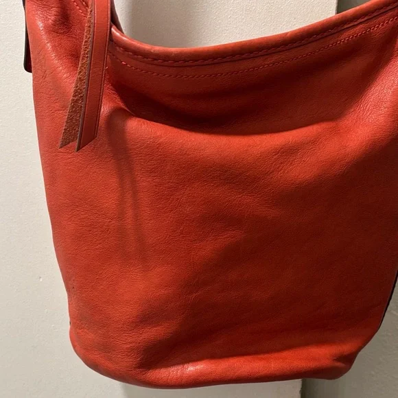 Coach 11422 dark Orange Leather Shoulder Bag - Picture 8 of 16